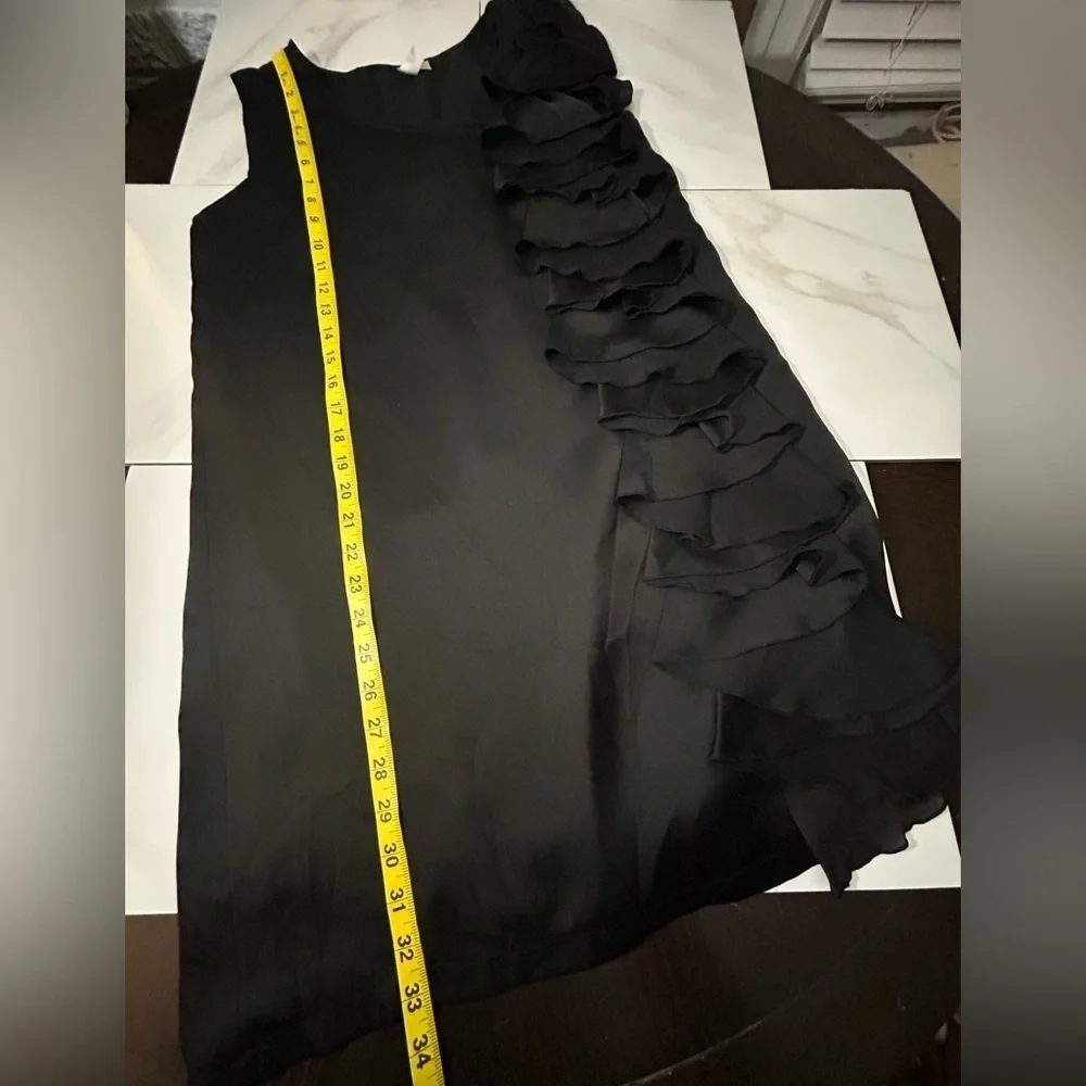 🍀 3 for $25 Casual Black Sleeveless Ruffle Dress MIDI